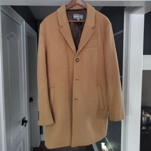 Michael Kors Wool Camel Coat Men's L Slim Fit
